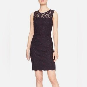 🎄🥳🎉Banana Republic Burgundy Lace Midi Dress🎄🥳🎉